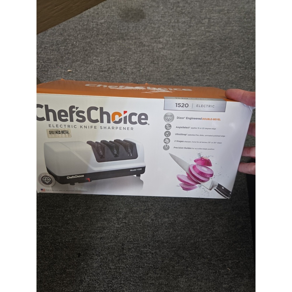 CHEF'S CHOICE 1520 AngleSelect Electric Knife Sharpener 120V 60Hz NEW